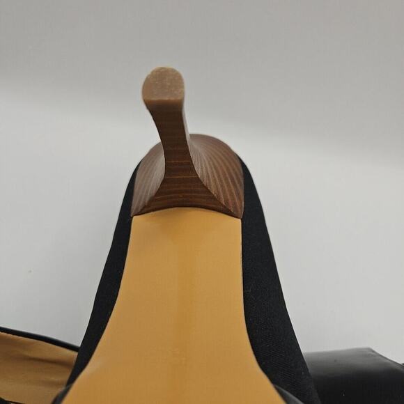 Tahari Patent Leather Open Square Toe Women's Size 8 Medium Shoes - 3 1/2" Heel - Picture 14 of 16